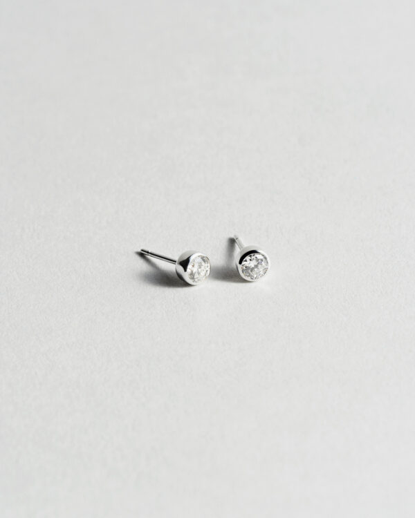 Bezel Diamond Studs