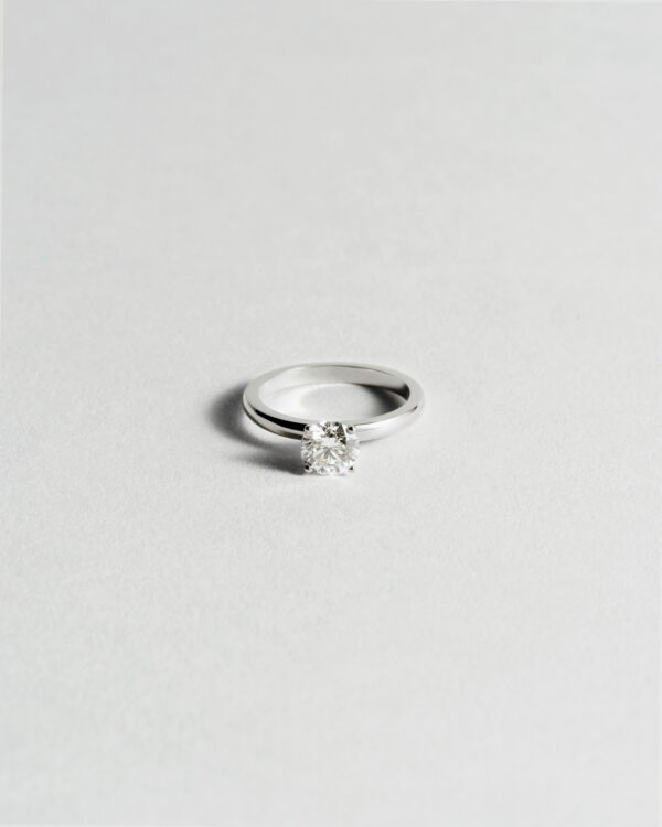 Modern Solitaire Diamond Ring