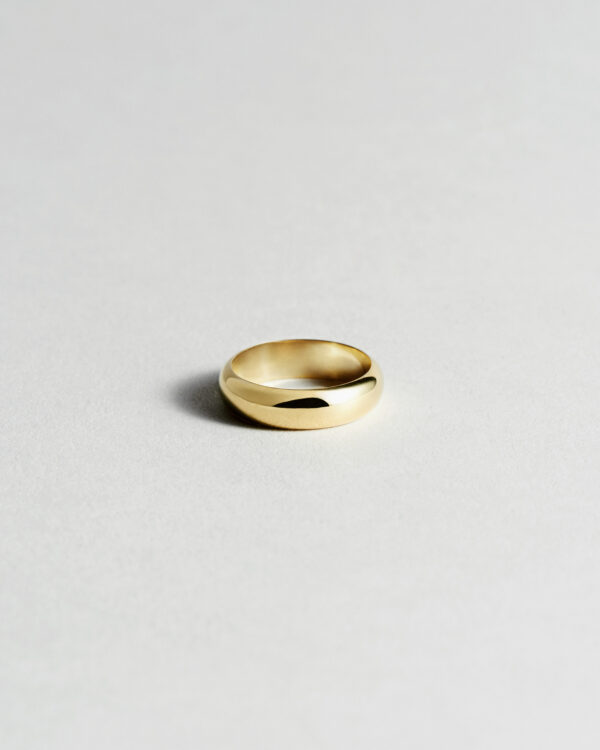 Round Gold Band 5 mm