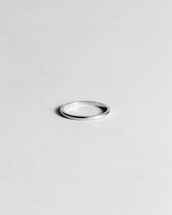 Half Rounded Gold Band 1.7 mm
