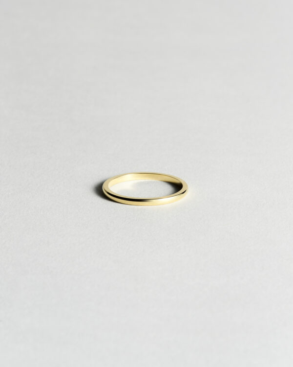 Half Rounded Gold Band 1.7 mm