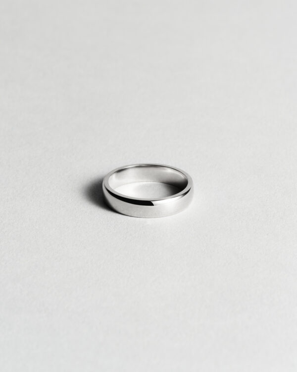 Half Rounded Gold Band 5 mm
