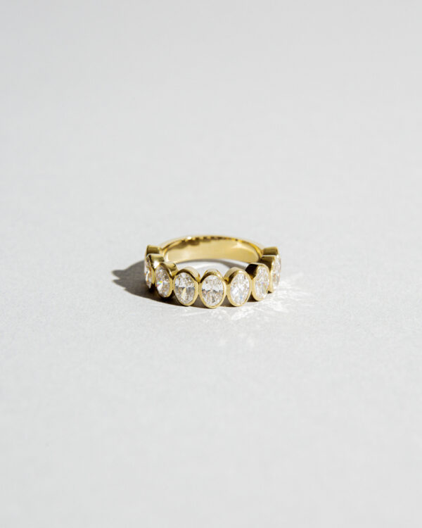 Oval Half Eternity Deco Band