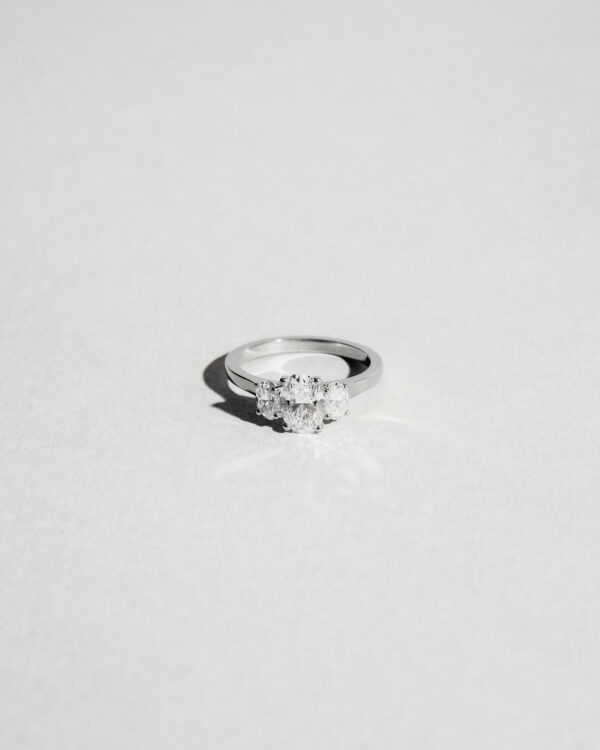 Trilogy Oval Diamond Ring