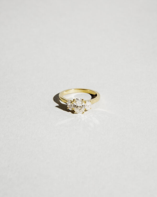 Trilogy Oval Diamond Ring