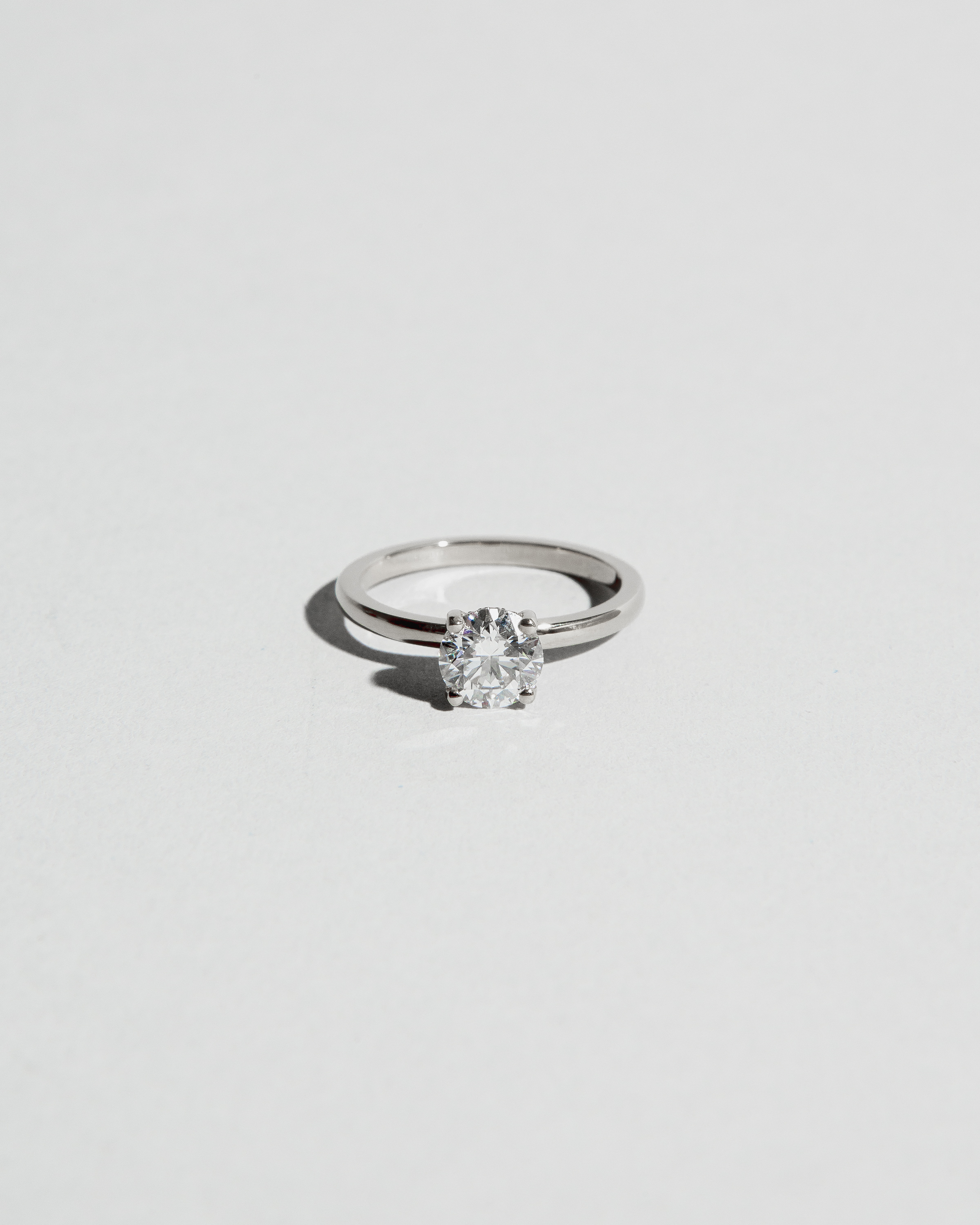 Hidden Halo Solitaire Round Diamond Ring